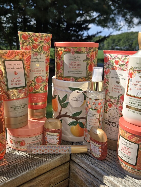 Bath & Body Works Other - 13 Pc Vera Bradley Peach Blossom & Nectar Body Care Set  - Peach